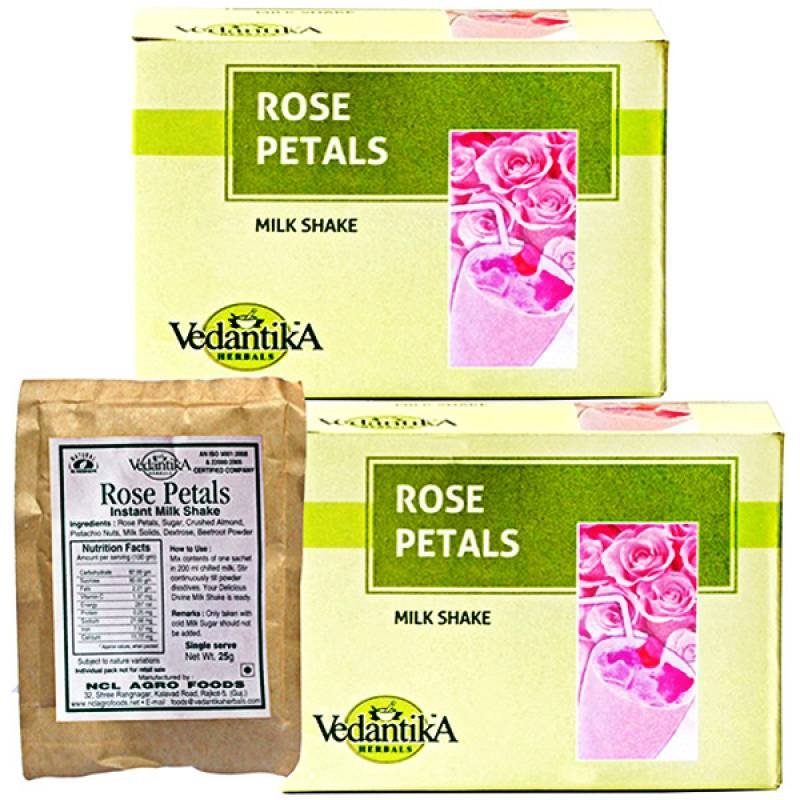 Vedantika Rose Petals Milk Shake ( Pack of 2 )
